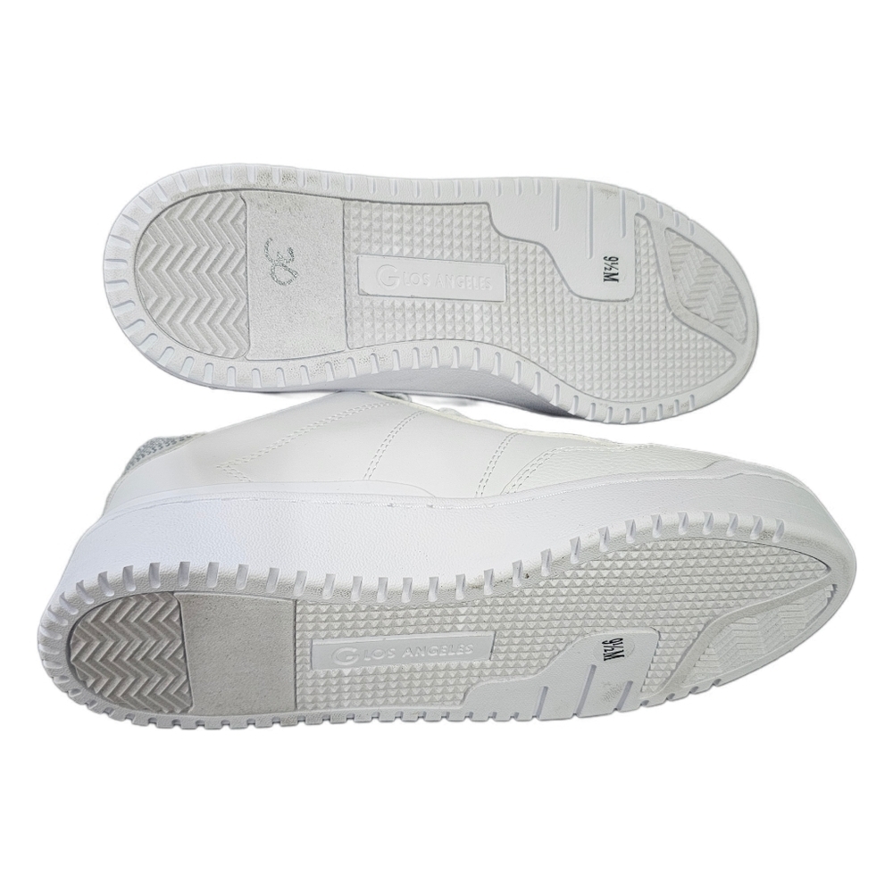 GBG Los Angeles Rhinestone White Sneakers Size 9.5 NWT - Picture 5 of 6